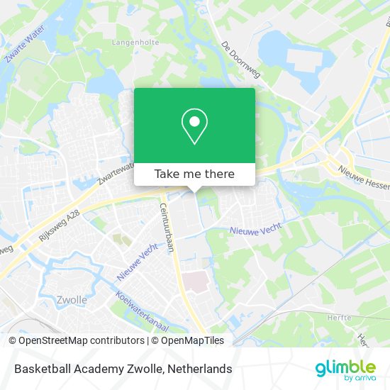 Basketball Academy Zwolle Karte