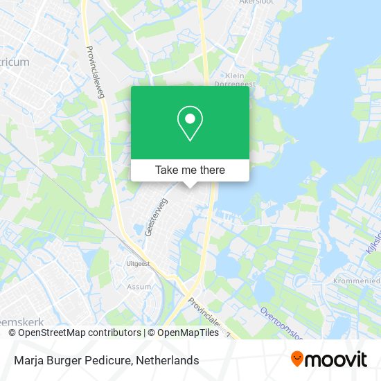Marja Burger Pedicure map