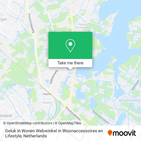 Geluk in Wonen Webwinkel in Woonaccessoires en Lifestyle map