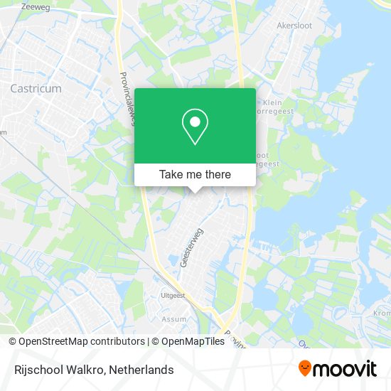 Rijschool Walkro map