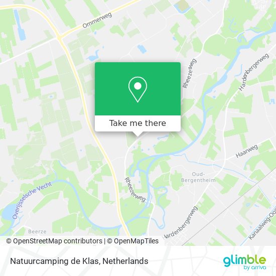 Natuurcamping de Klas Karte