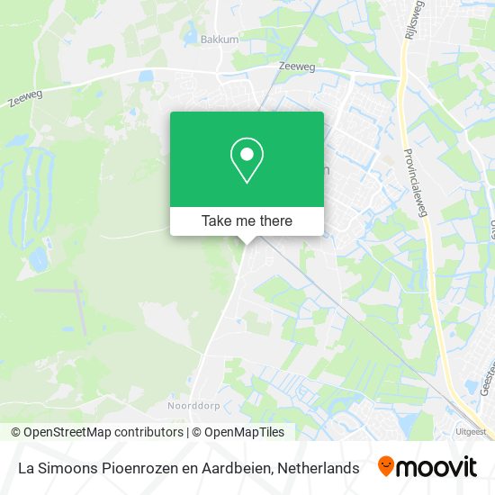 La Simoons Pioenrozen en Aardbeien map