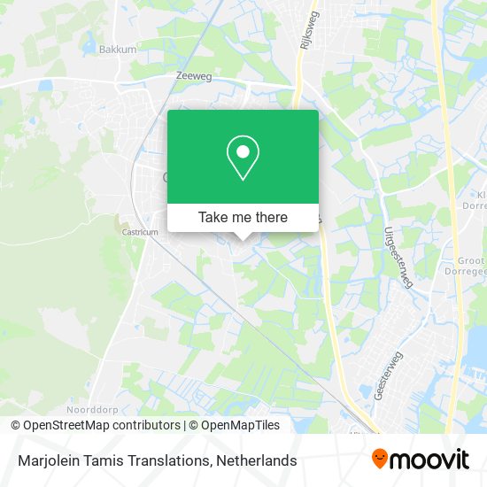 Marjolein Tamis Translations map