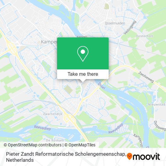 Pieter Zandt Reformatorische Scholengemeenschap Karte