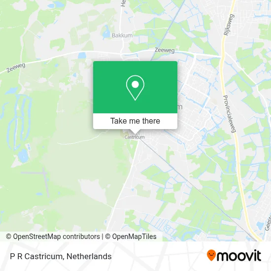 P R Castricum map
