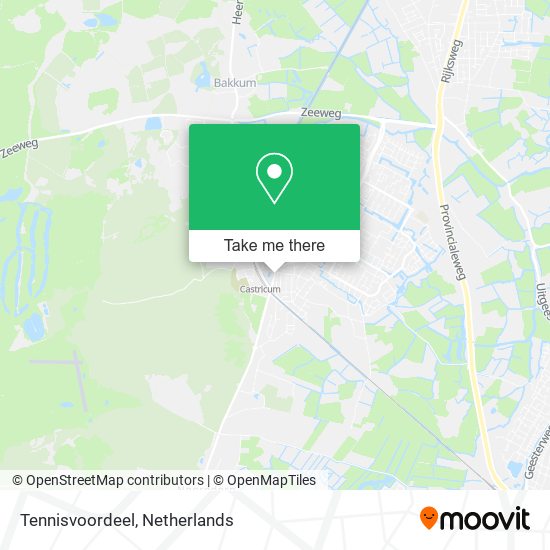 Tennisvoordeel Karte