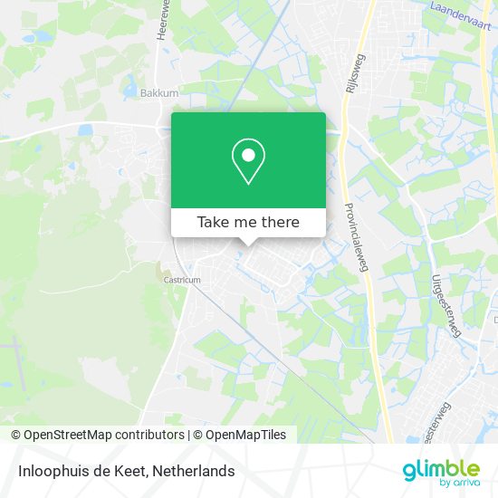 Inloophuis de Keet map