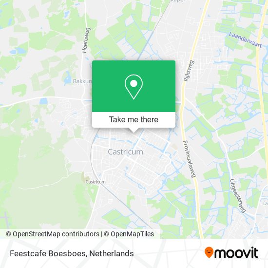 Feestcafe Boesboes map