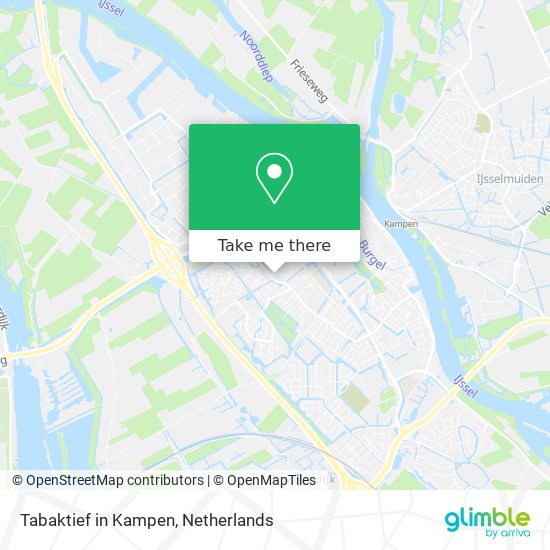 Tabaktief in Kampen Karte