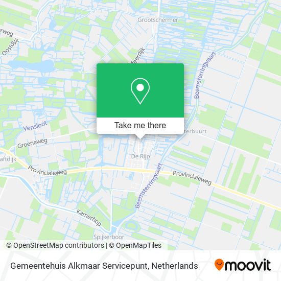 Gemeentehuis Alkmaar Servicepunt map