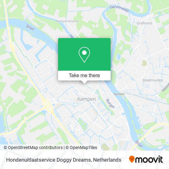 Hondenuitlaatservice Doggy Dreams Karte