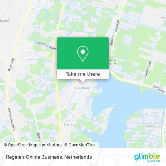 Regine's Online Business map