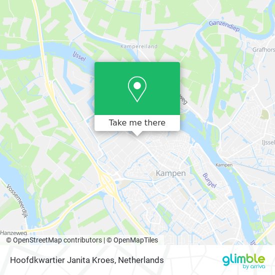 Hoofdkwartier Janita Kroes map