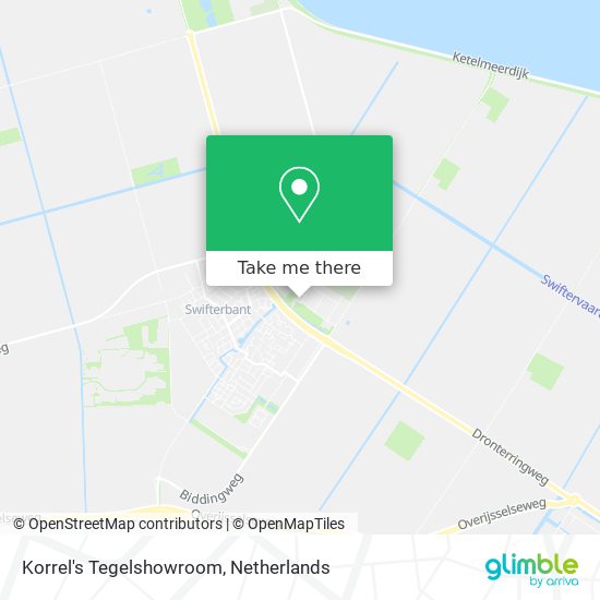 Korrel's Tegelshowroom Karte