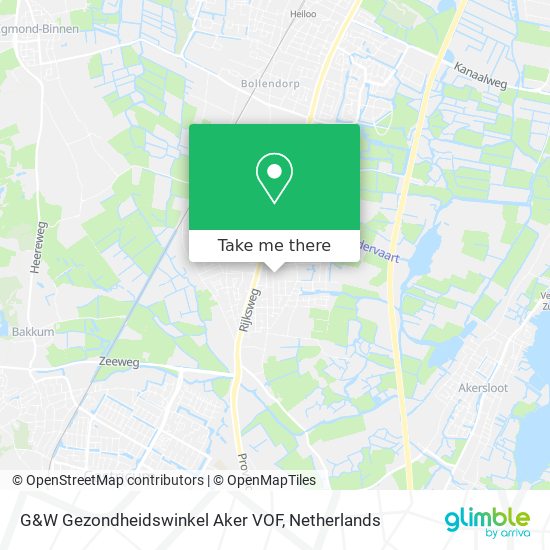 G&W Gezondheidswinkel Aker VOF map