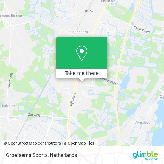 Groefsema Sports map