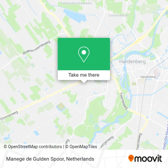 Manege de Gulden Spoor map