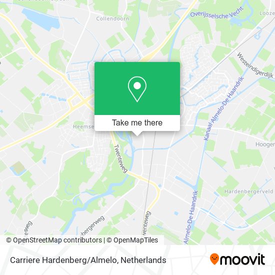 Carriere Hardenberg/Almelo map