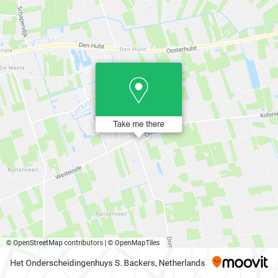 Het Onderscheidingenhuys S. Backers map