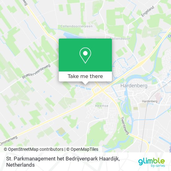 St. Parkmanagement het Bedrijvenpark Haardijk map