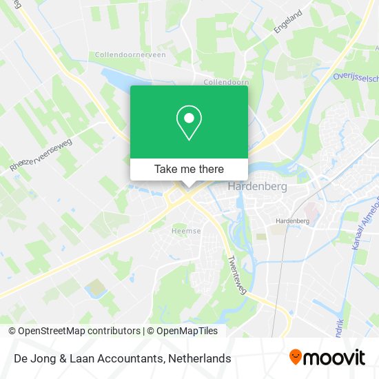 De Jong & Laan Accountants map