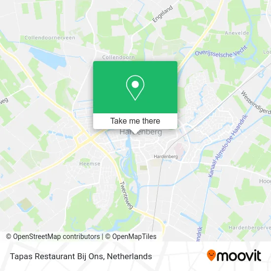 Tapas Restaurant Bij Ons map