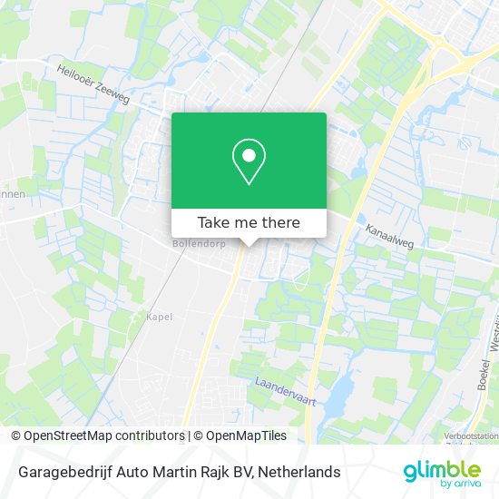 Garagebedrijf Auto Martin Rajk BV Karte