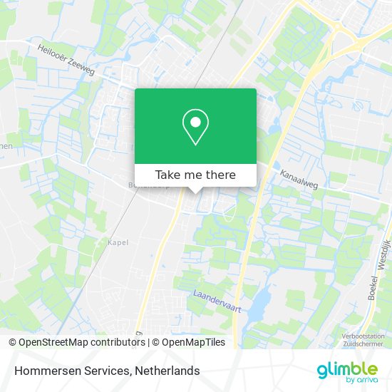 Hommersen Services map