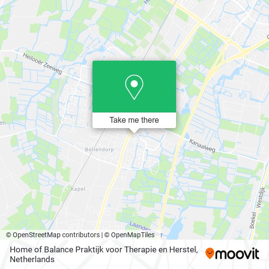 Home of Balance Praktijk voor Therapie en Herstel Karte