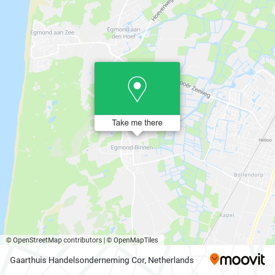 Gaarthuis Handelsonderneming Cor map