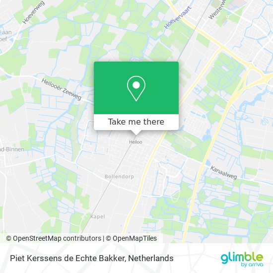 Piet Kerssens de Echte Bakker map