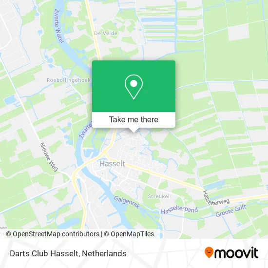 Darts Club Hasselt map