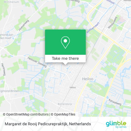 Margaret de Rooij Pedicurepraktijk map