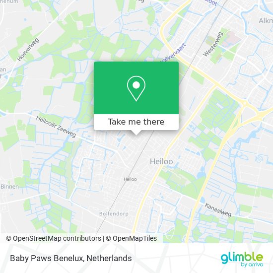 Baby Paws Benelux map