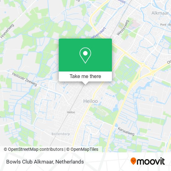 Bowls Club Alkmaar map