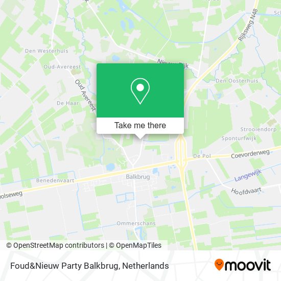 Foud&Nieuw Party Balkbrug map