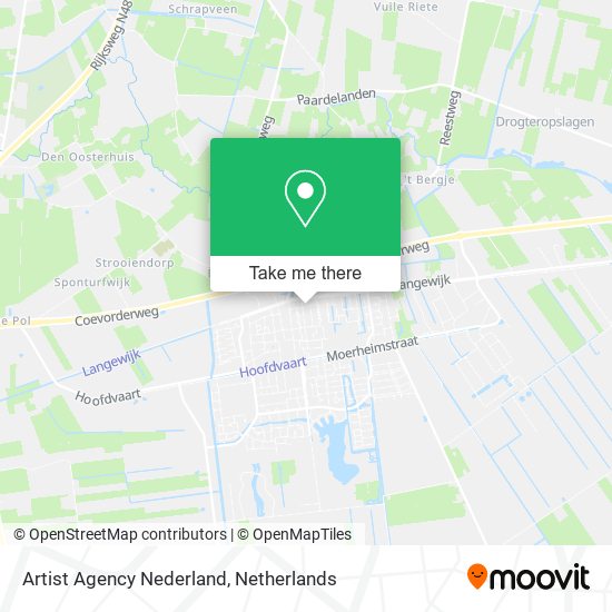 Artist Agency Nederland map