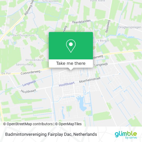 Badmintonvereniging Fairplay Dac map