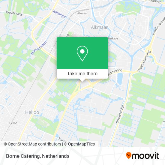 Bome Catering map