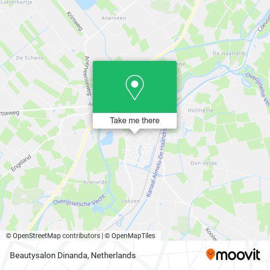 Beautysalon Dinanda map