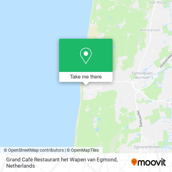 Grand Café Restaurant het Wapen van Egmond map