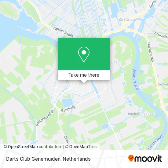 Darts Club Genemuiden map