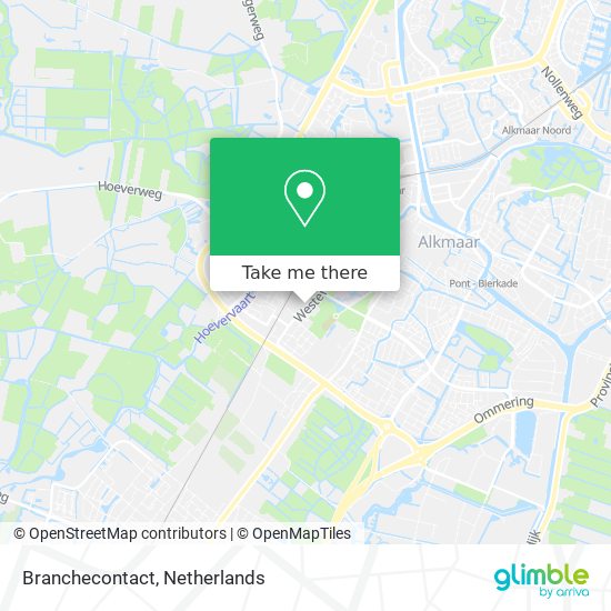 Branchecontact map