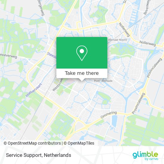 Service Support map