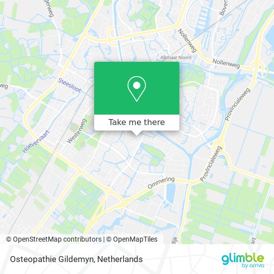 Osteopathie Gildemyn map