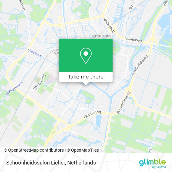 Schoonheidssalon Licher map