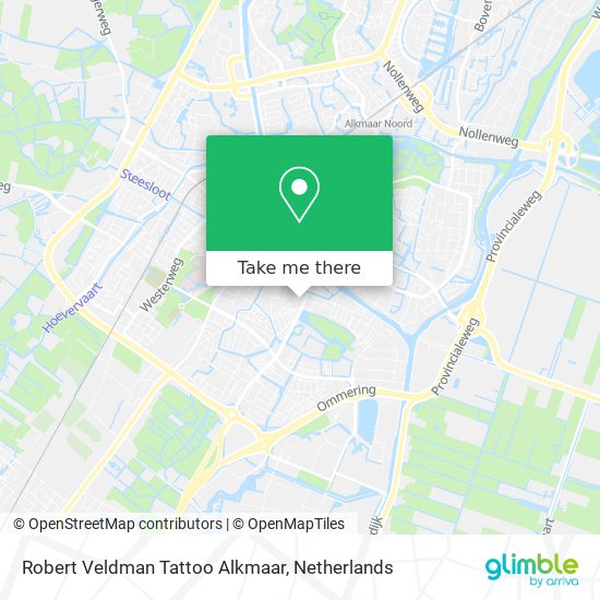 Robert Veldman Tattoo Alkmaar map