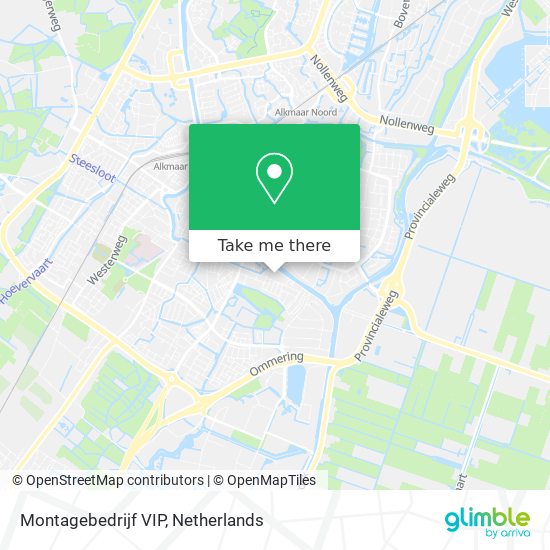 Montagebedrijf VIP map