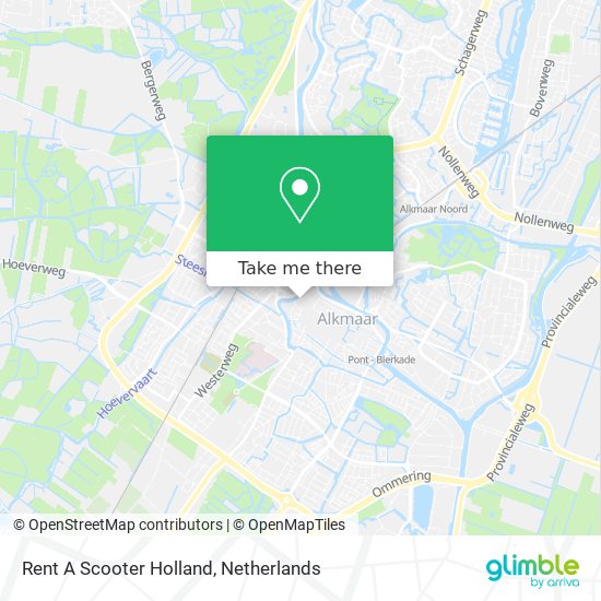 Rent A Scooter Holland map