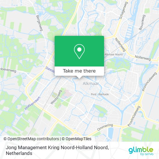 Jong Management Kring Noord-Holland Noord map